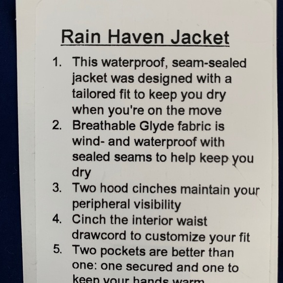 Lululemon Rain Haven Jacket Size 4 - Picture 5 of 5